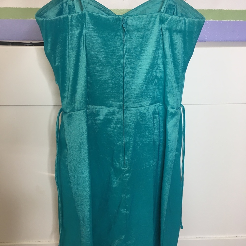 Turquoise cocktail dress SMALL